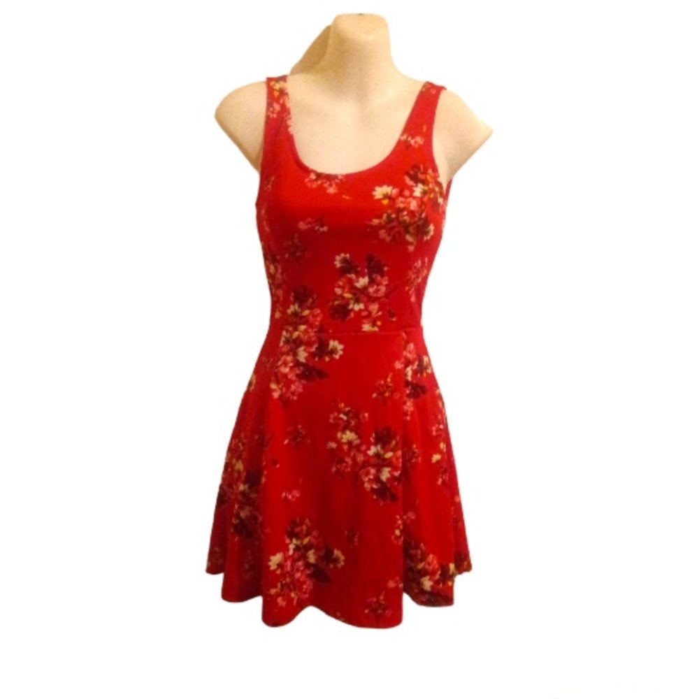 Sundress Red Floral US Size 2